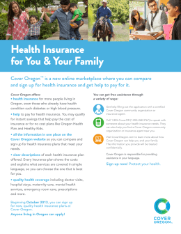 Health Insurance for You & Your Family