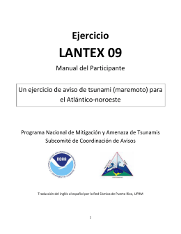 Manual Lantex 2009 - Red Sísmica de Puerto Rico