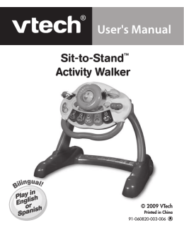 Sit-to-Stand Activity Walker - Manual