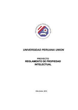 universidad peruana union proyecto reglamento de propiedad