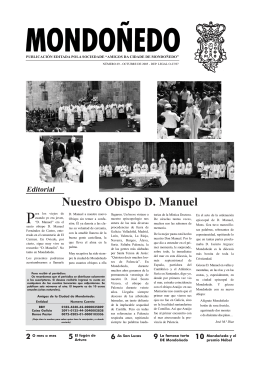 Nuestro Obispo D. Manuel - Asociación Amigos de Mondoñedo