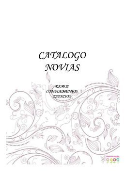 CATALOGO NOVIAS