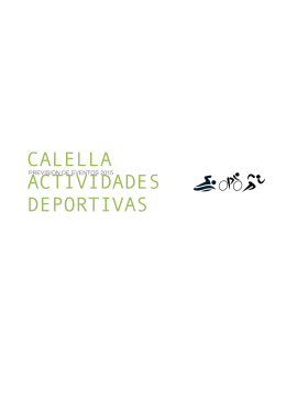 Calendario Deportivo Calella 2015
