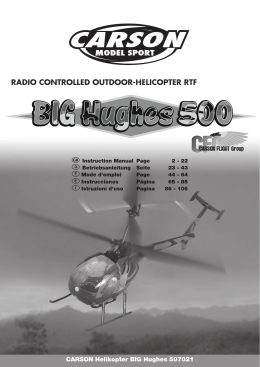 RADIO CONTROLLED OUTDOOR-HELICOPTER RTF