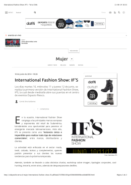 International Fashion Show: IF`S