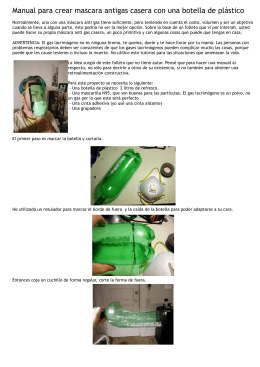 Manual para crear mascara antigas casera con una botella de plástico