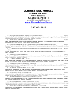CAT. 07-2015 PDF - Llibres del Mirall