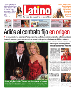 2012-01-13 Periodico Latino Interview with Letizia