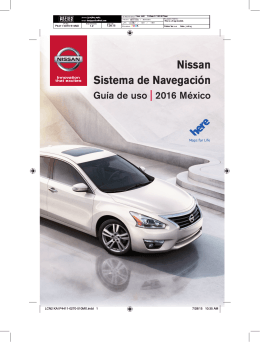 Nissan Sistema de Navegación