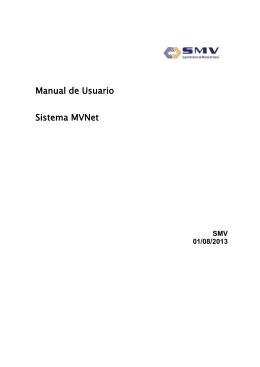 Manual de Usuario Sistema MVNet