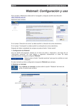 Webmail: Configuración y uso
