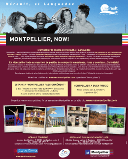 MONTPELLIER, NOW! - Hérault Tourisme Pro