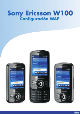 Sony Ericsson W100 Sony Ericsson W100