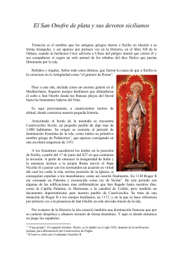 El San Onofre de plata y sus devotos sicilianos