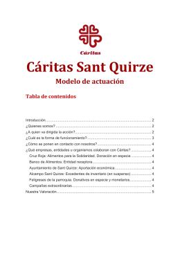 Cáritas Sant Quirze - Parròquia de Sant Quirze i Santa Julita