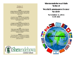 Shenendehowa High School World Languages Honor Society