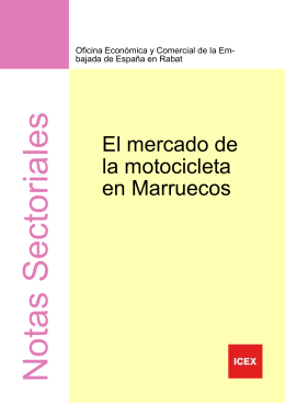 Mercado motocicleta en Marruecos