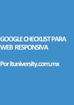 Google SEO Checklist para Web Responsivas