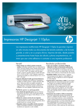 Impresoras HP Designjet 110plus