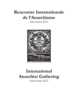 Rencontre Internationale de l`Anarchisme