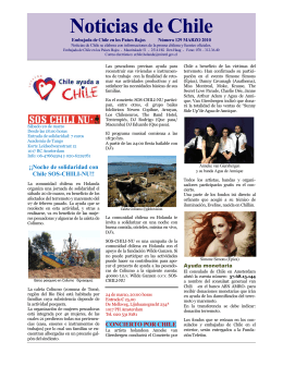 Noticias de Chile 129 - Chile en el Exterior