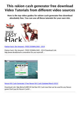 #Z rakion cash generator free PDF video books