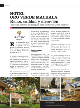 Hotel Oro Verde Machala (Actualidad)