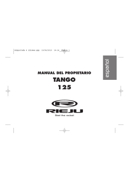 Manual Tango 125 2010 V3  - Rieju Motos