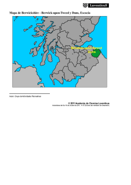Mapa de Berwickshire - Berwick-upon-Tweed y Duns
