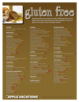 Gluten Free Resorts