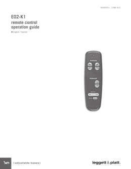 E02-K1 remote control operation guide -