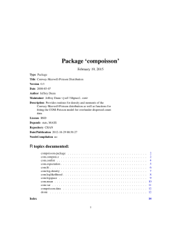 Package `compoisson`