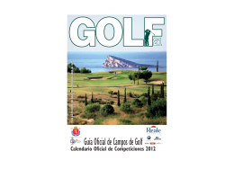 Guía Oficial de Campos de Golf 2012