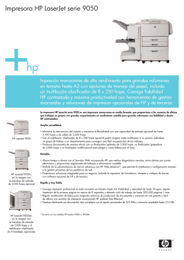PDF Impresora HP LaserJet serie 9050