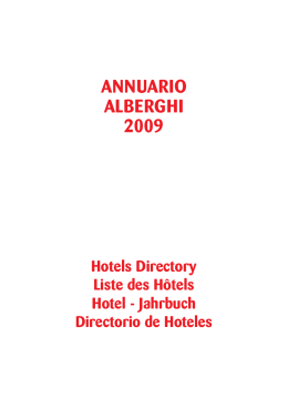 ANNUARIO ALBERGHI 2009