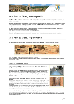 Vers Pont du Gard, nuestro pueblo Vers Pont du Gard, su patrimonio