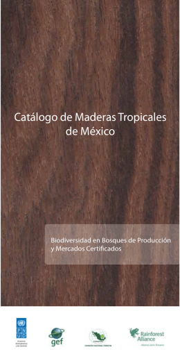Catálogo de Maderas Tropicales de México