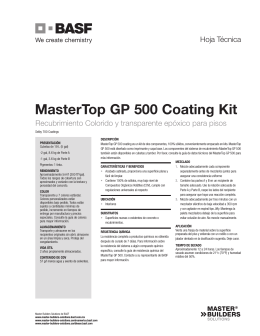 MasterTop GP 500 Coating Kit