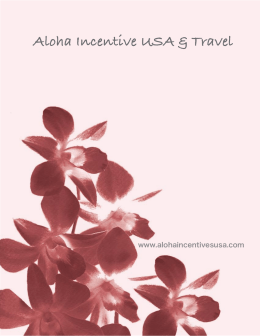 Chicago & North California - Aloha :: Incentive USA & Travel