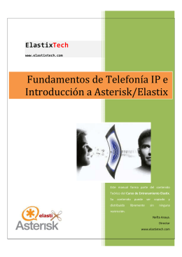Fundamentos de Telefonía IP e Introducción a Asterisk/Elastix