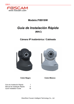 Modelo:FI8918W Guía de Instalación Rápida
