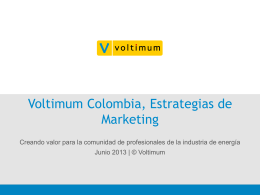 Voltimum Colombia, Estrategias de Marketing