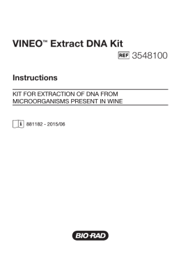 VINEO™ Extract DNA Kit - Bio-Rad