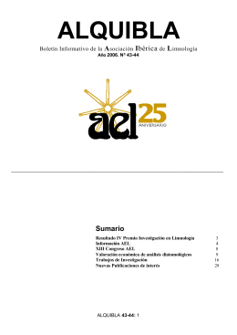 Boletín número 43 - 44 (diciembre 2006)