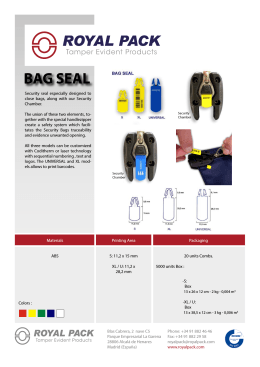 BAG SEAL - Royal Pack