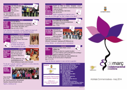 Programa del Mes de la Dona 2014