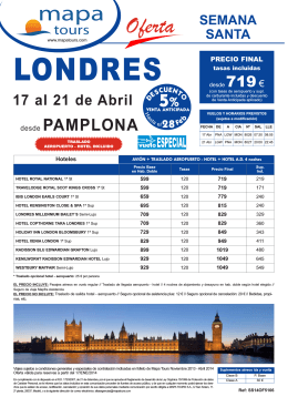 9-01-2014 SemanaSanta Londres Pamplona desde