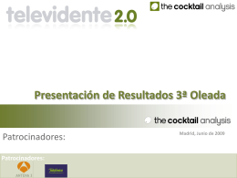 Televidente 2.0 - The Cocktail Analysis