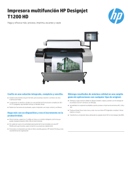 Impresora multifunción HP Designjet T1200 HD