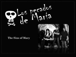 The Sins of Mary - Los Pecados De Maria